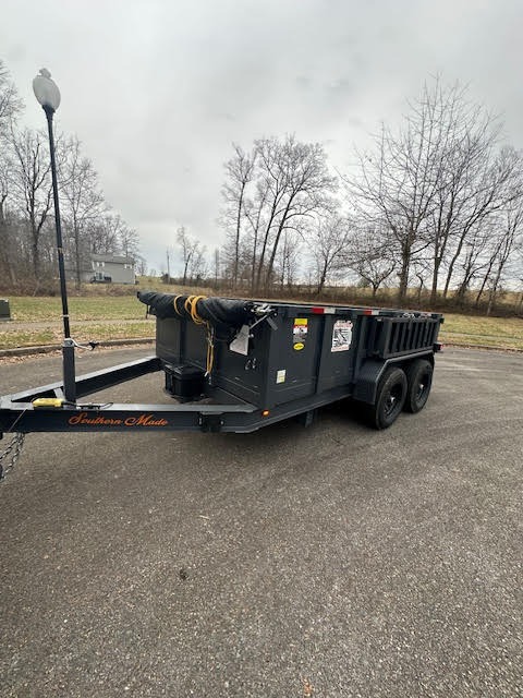 Dump trailer rental London Kentucky - 6x12 hydraulic dump trailer, 12000lb capacity for landscaping and construction